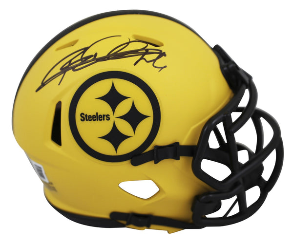 Steelers Rod Woodson Authentic Signed Rave Speed Mini Helmet BAS Witnessed