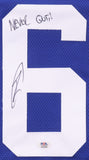 Robert O'Neill Never Quit Signed Jaxson Dart N.Y. Giants Seal Team 6 Jersey PSA