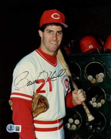 Paul O'Neill Autographed/Signed Cincinnati Reds 8x10 Photo Beckett 57608