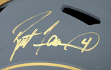Brett Favre Signed Green Bay Packers FS Slate Replica Speed Helmet BAS