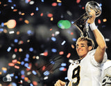 Drew Brees Autographed 11x14 Photo New Orleans Saints Beckett BAS QR #AE31846