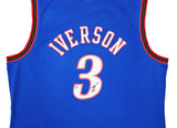 76ERS ALLEN IVERSON AUTOGRAPHED AUTHENTIC M&N 1999-00 HWC JERSEY XXL BECKETT