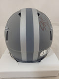 JAVONTE WILLIAMS SIGNED DALLAS COWBOYS SLATE SPEED MINI HELMET BECKETT QR