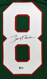 Jerry Rice Autographed Green College Style Jersey - Beckett *Black
