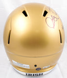 Rocket Ismail Signed Notre Dame F/S Speed Helmet w/88 Natl Champs-Beckett W Holo
