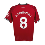 Bruno Fernandes Signed Manchester Utd Home Soccer Jersey #8 with Beckett Witness