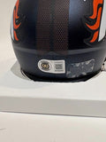 Jonah Elliss Autographed Denver Broncos Navy Mini Helmet -- BAS COA