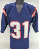 Jonathan Jones Signed Patriots Jersey (JSA COA) 2xSuper Bowl Champion Cornerback
