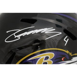 Zay Flowers Autographed/Signed Baltimore Ravens F/S Speed Helmet Beckett 47987