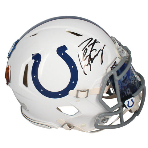 Peyton Manning Autographed Colts Authentic Speed Helmet w/ Visor Fanatics