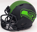 JIM ZORN AUTOGRAPHED SEAHAWKS ECLIPSE BLACK SPEED MINI HELMET MCS HOLO 211073