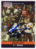 Shaun Gayle Signed Bears 1990 Pro-Set Rookie Football Card #450 - (SCHWARTZ COA)