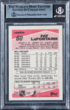 Islanders Pat LaFontaine Authentic Signed 1989 Topps #60 Card BAS Slabbed