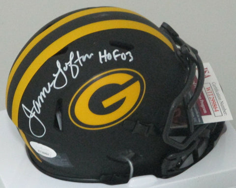 Packers JAMES LOFTON Signed Riddell ECLIPSE Speed Mini Helmet w/ "HOF '03" JSA