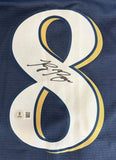 Ryan Braun Milwaukee Signed Navy Blue Baseball Jersey BAS