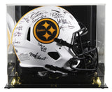 Steelers Greats (17) Signed Lunar Full Size Speed Proline Helmet W/ Case BAS