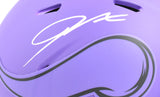 Jordan Addison Autographed Vikings Rave Speed Mini Helmet - Beckett W Hologram
