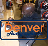 Terrell Davis Signed Denver Broncos VSR4 HOF Mini Helmet Beckett 42228