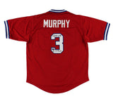 Dale Murphy Signed Atlanta Custom Red Jersey w/ "82, 83 NL MVP" Inscription