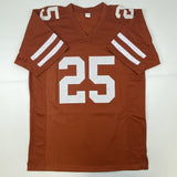 Autographed/Signed Jamaal Charles Texas Orange College Jersey JSA COA