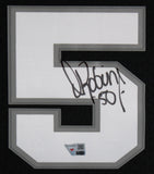 Spurs David Robinson Signed Black 98-99 M&N Swingman HWC Framed Jersey Fanatics