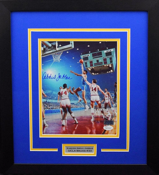KAREEM ABDUL-JABBAR AUTOGRAPHED UCLA BRUINS 8x10 FRAMED PHOTO JSA