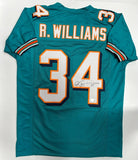 Dolphins All-Pro RICKY WILLIAMS Signed Custom Replica Miami Jersey AUTO - BAS