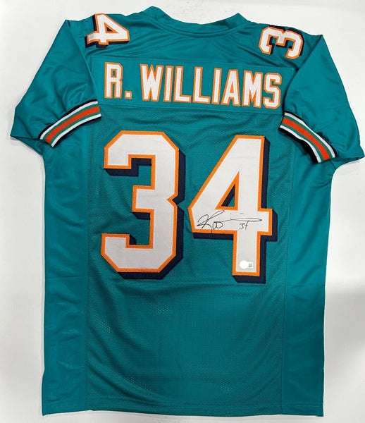 Dolphins All-Pro RICKY WILLIAMS Signed Custom Replica Miami Jersey AUTO - BAS