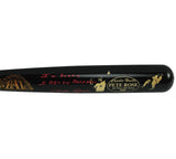 Pete Rose Signed Cincinnati Reds Cooperstown Black MLB Bat Red Ink - Sorry I Bet