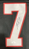 Michael Vick Signed Custom Black Pro-Style Football Jersey JSA ITP