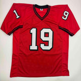 Autographed/Signed Hines Ward Georgia Red College Jersey Beckett COA