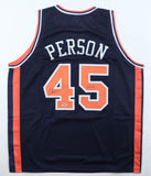 Chuck Person Signed Auburn Tigers Jersey (PSA) 4th Overall Pick 1986 NBA Draft