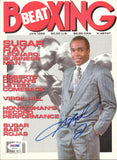 Sugar Ray Leonard Autographed Signed Boxing Beat Magazine Cover PSA/DNA #S49247