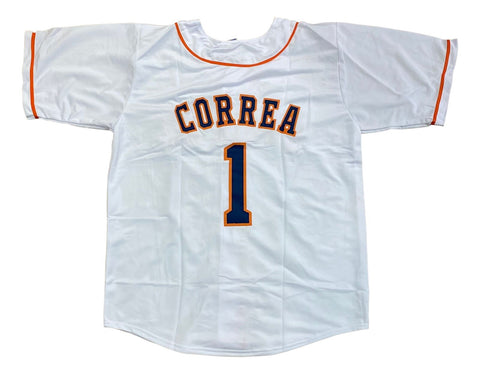 Carlos Correa Custom White Pro-Style Baseball Jersey