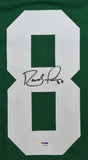 Randy Moss Autographed Green College Style Jersey - PSA *Black
