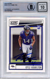 Kyle Hamilton Autographed 2022 Score #364 (Grade 10 ) Beckett Slabbed 39936