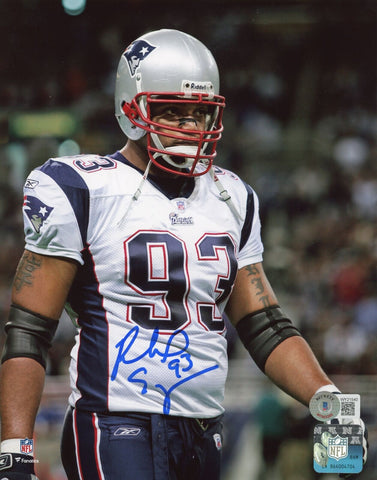 Richard Seymour Autographed New England Patriots 8x10 Photo Beckett 40709