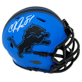 Calvin Johnson Detroit Lions Signed Riddell Rave Mini Helmet BAS/Beckett