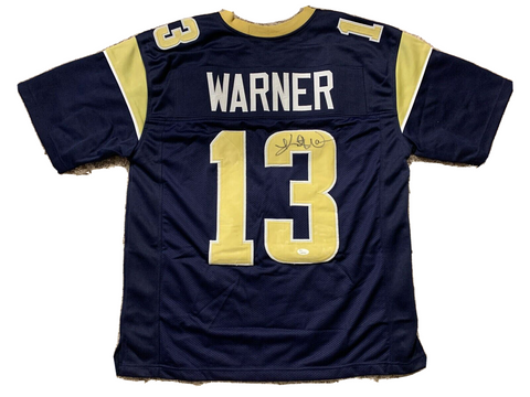 Kurt Warner Signed St. Louis Rams Jersey (JSA COA) Super Bowl XXXIV MVP