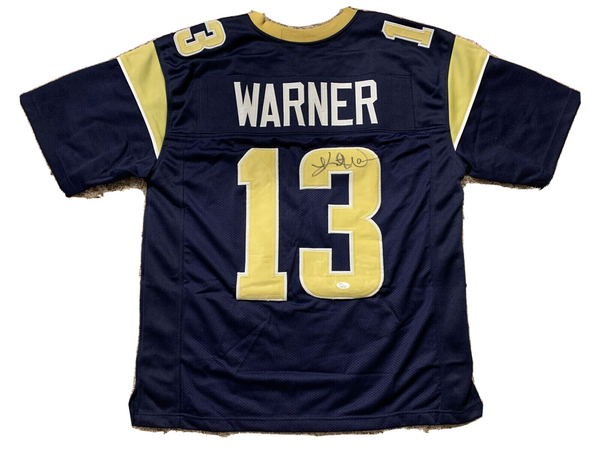 Kurt Warner Signed St. Louis Rams Jersey (JSA COA) Super Bowl XXXIV MVP