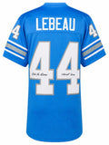 Dick LeBeau Signed Blue T/B Custom Football Jersey w/HOF 2010 - (SCHWARTZ COA)