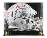 Bucs (5) Lynch, Barber +3 Signed STS III F/S Speed Proline Helmet W/ Case BAS W