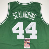 Autographed/Signed Brian Scalabrine Boston Green Jersey JSA COA Auto