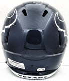 NICO COLLINS AUTOGRAPHED TEXANS BLUE FULL SIZE SPEED HELMET BECKETT 224743