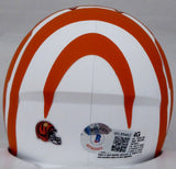 Ken Anderson Autographed Bengals Lunar Eclipse Mini Helmet (Smudged) Beckett