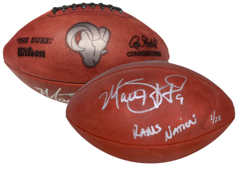 Matthew Stafford Autographed "Rams Nation" Metallic Football Fanatics LE 1/25