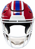 Jim Kelly Thomas Reed Signed Bills FS T/B Authentic SpeedFlex Helmet JSA QR