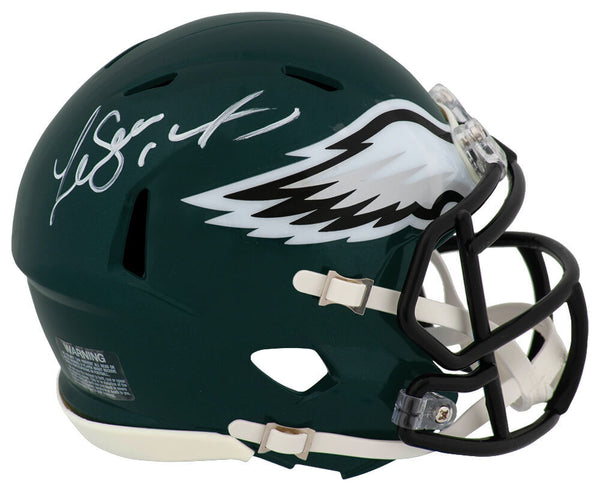 LeSean McCoy Signed Philadelphia Eagles Riddell Speed Mini Helmet (SCHWARTZ COA)