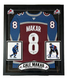 Cale Makar Autographed/2x Inscribed Fanatics Jersey Deluxe Framed - Fanatics COA