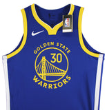 Stephen Curry "Human Torch" Signed Blue Nike Icon Edition Authentic Jersey BAS W